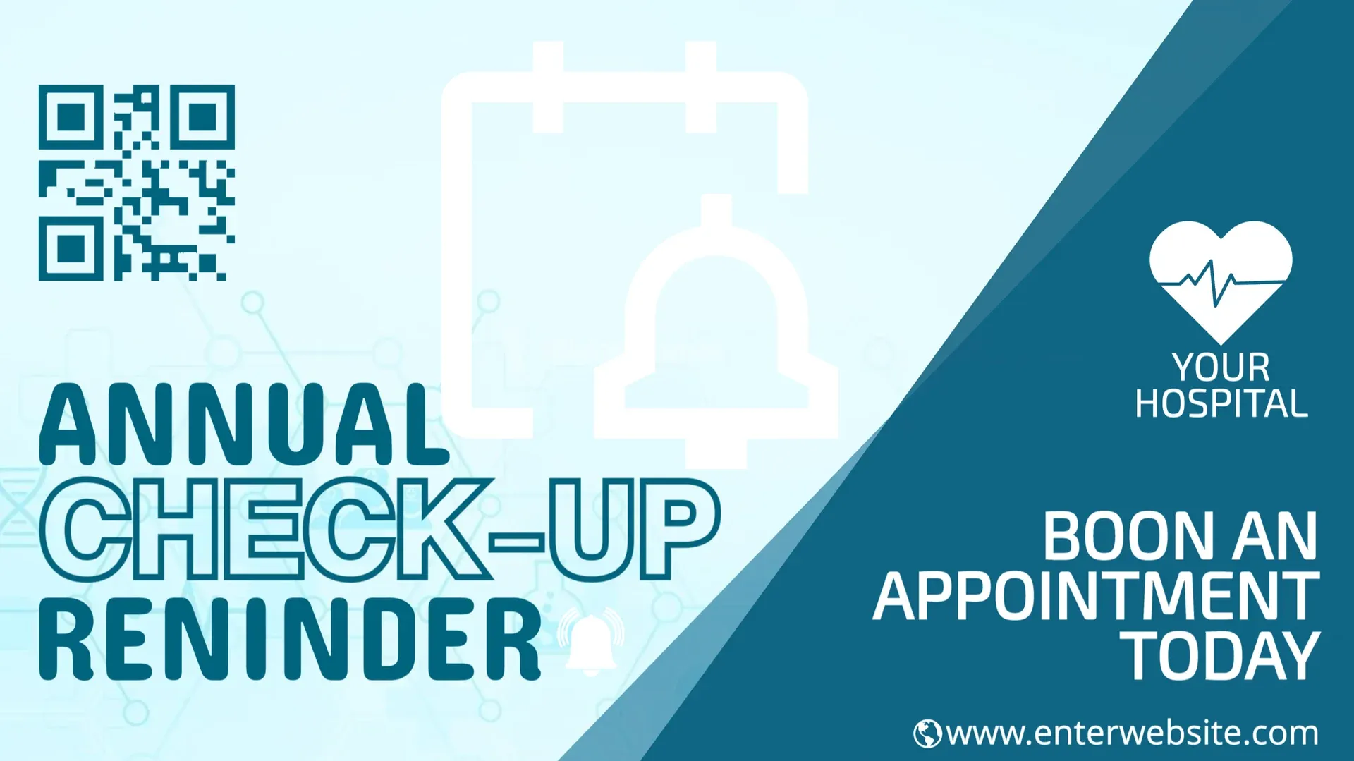 Check-up annuale: modello di digital signage per Salute