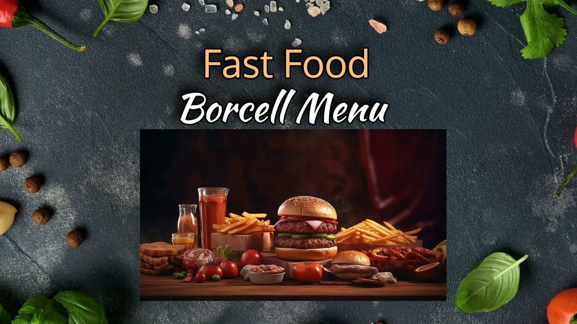 Burger bar: modello di digital signage per Ristorazione
