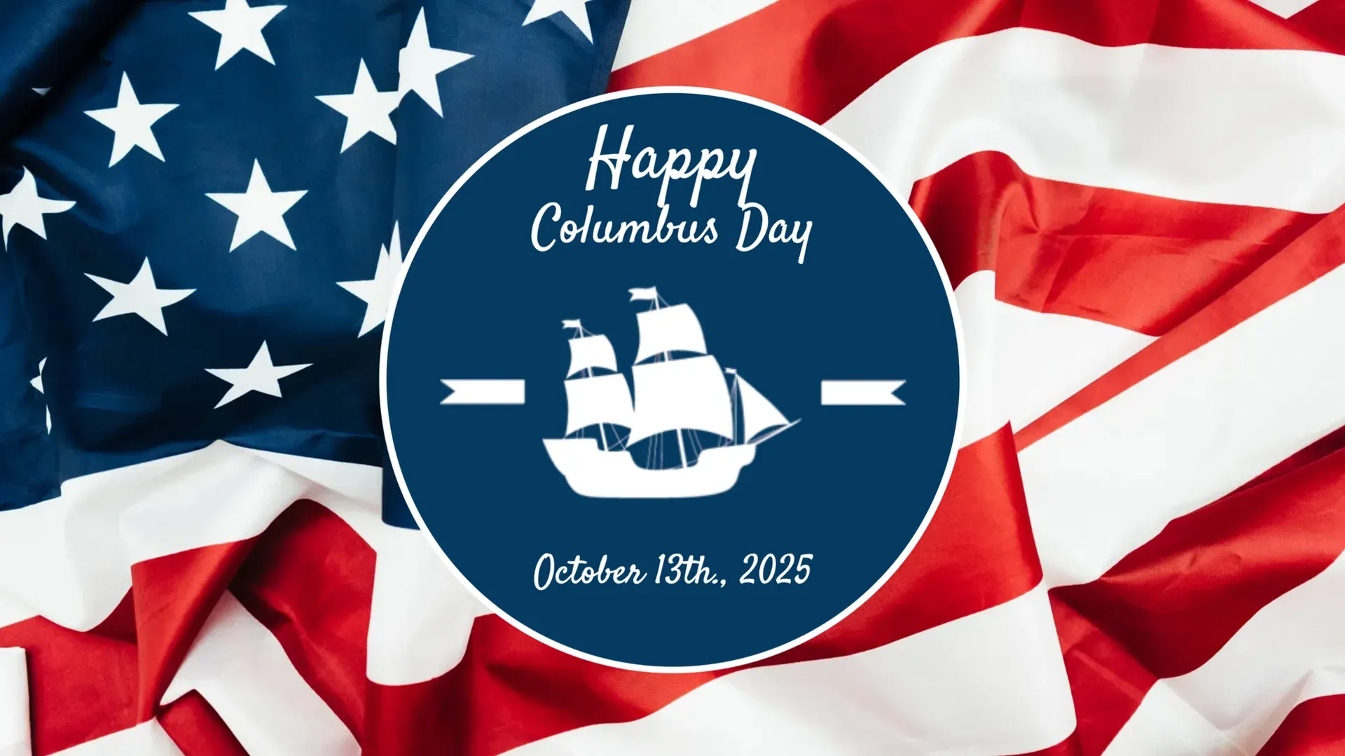 Columbus Day: modello di digital signage per Festività