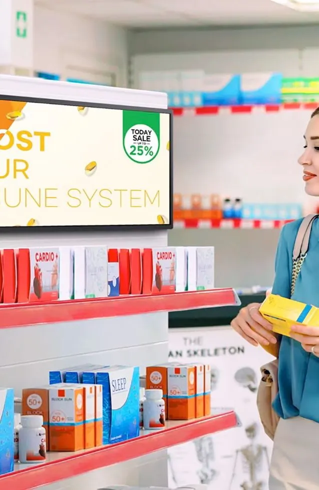 Display di digital signage stretched Samsung Tizen SHC