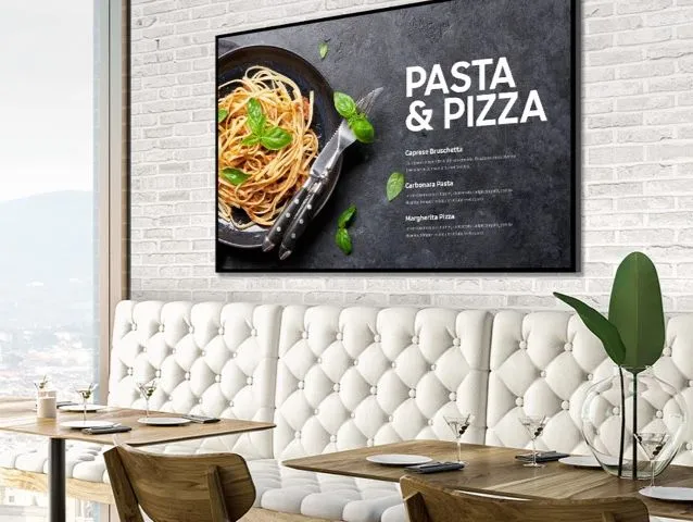 Smart TV Samsung Tizen QBB per ristoranti, caffè e bar