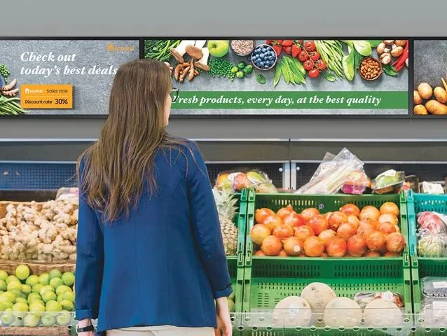 Display di segnaletica ad alta luminosità Samsung Tizen SHC