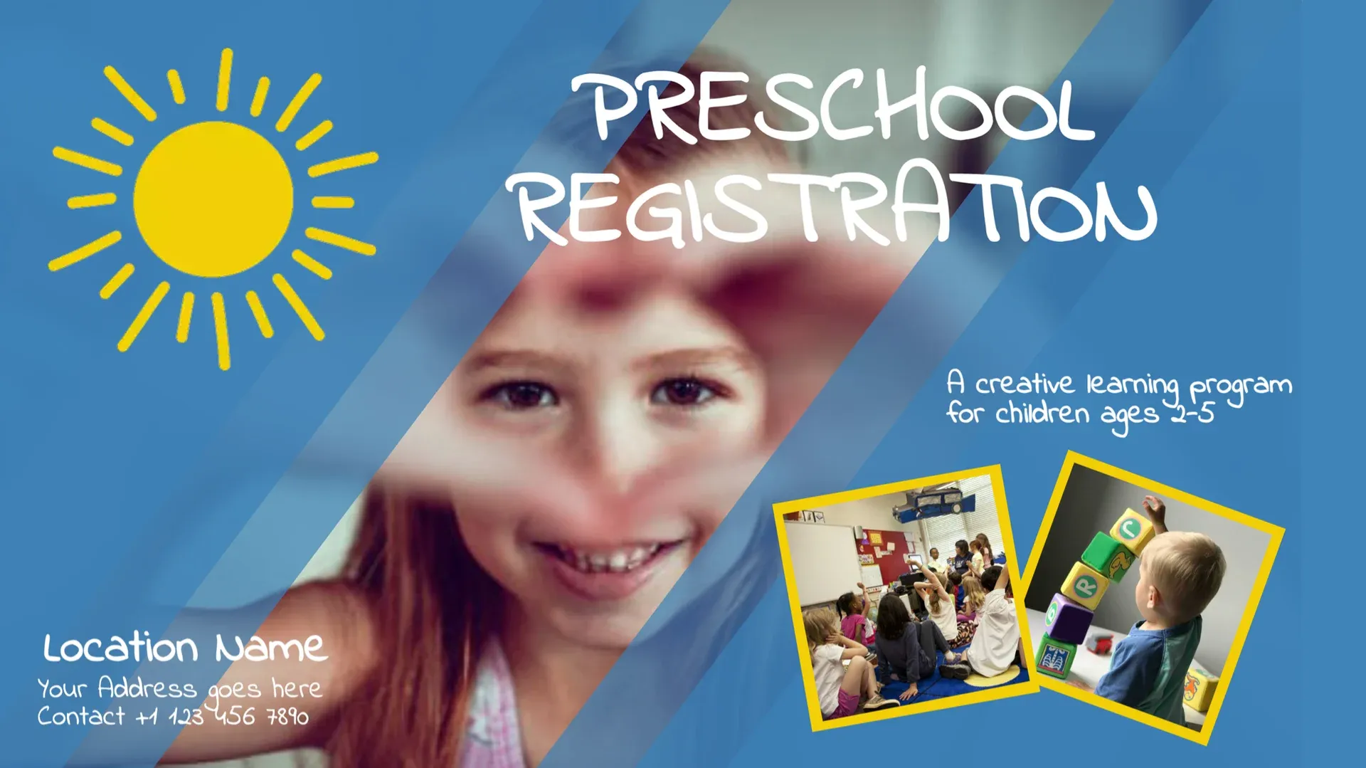 Scuola dell’infanzia: modello di digital signage per Istruzione
