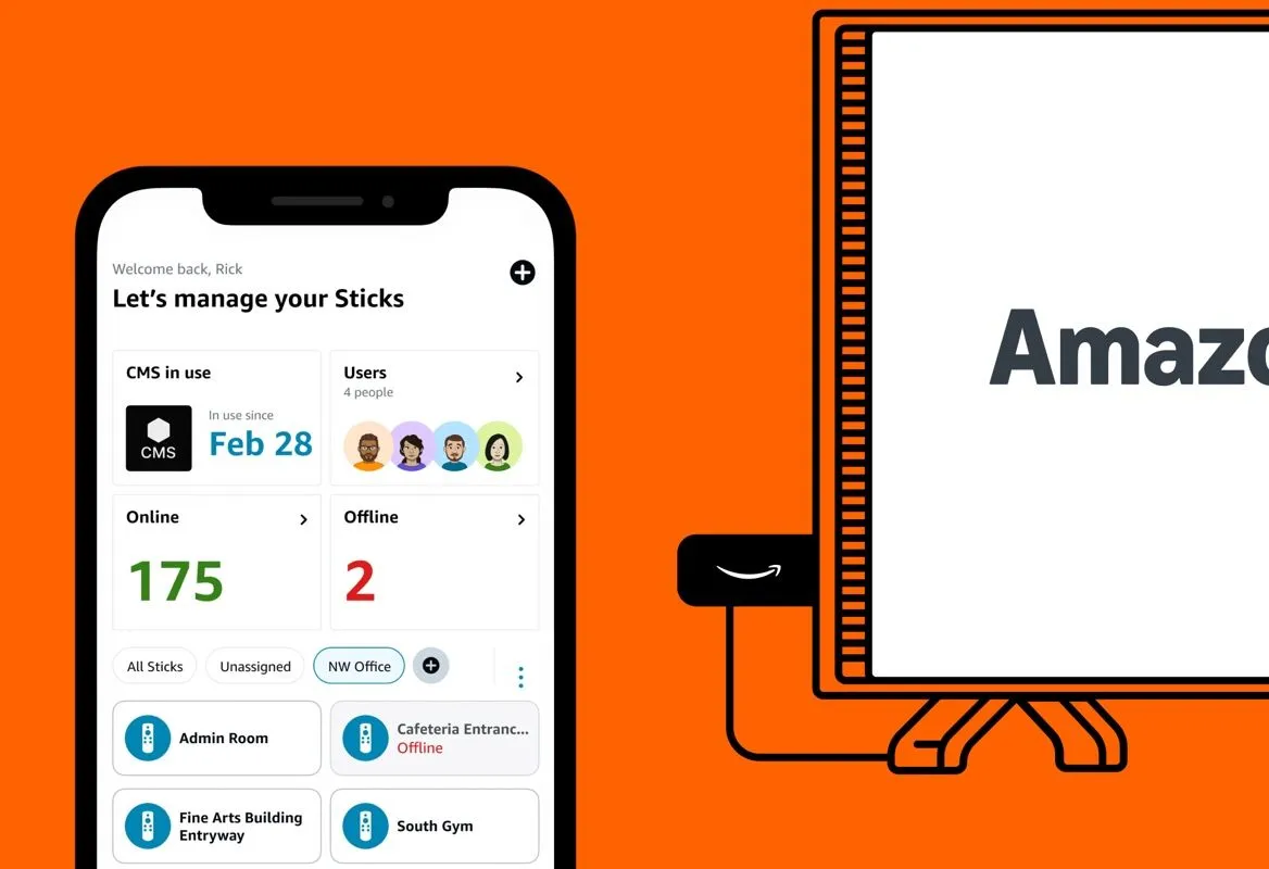 App Amazon Signage Stick