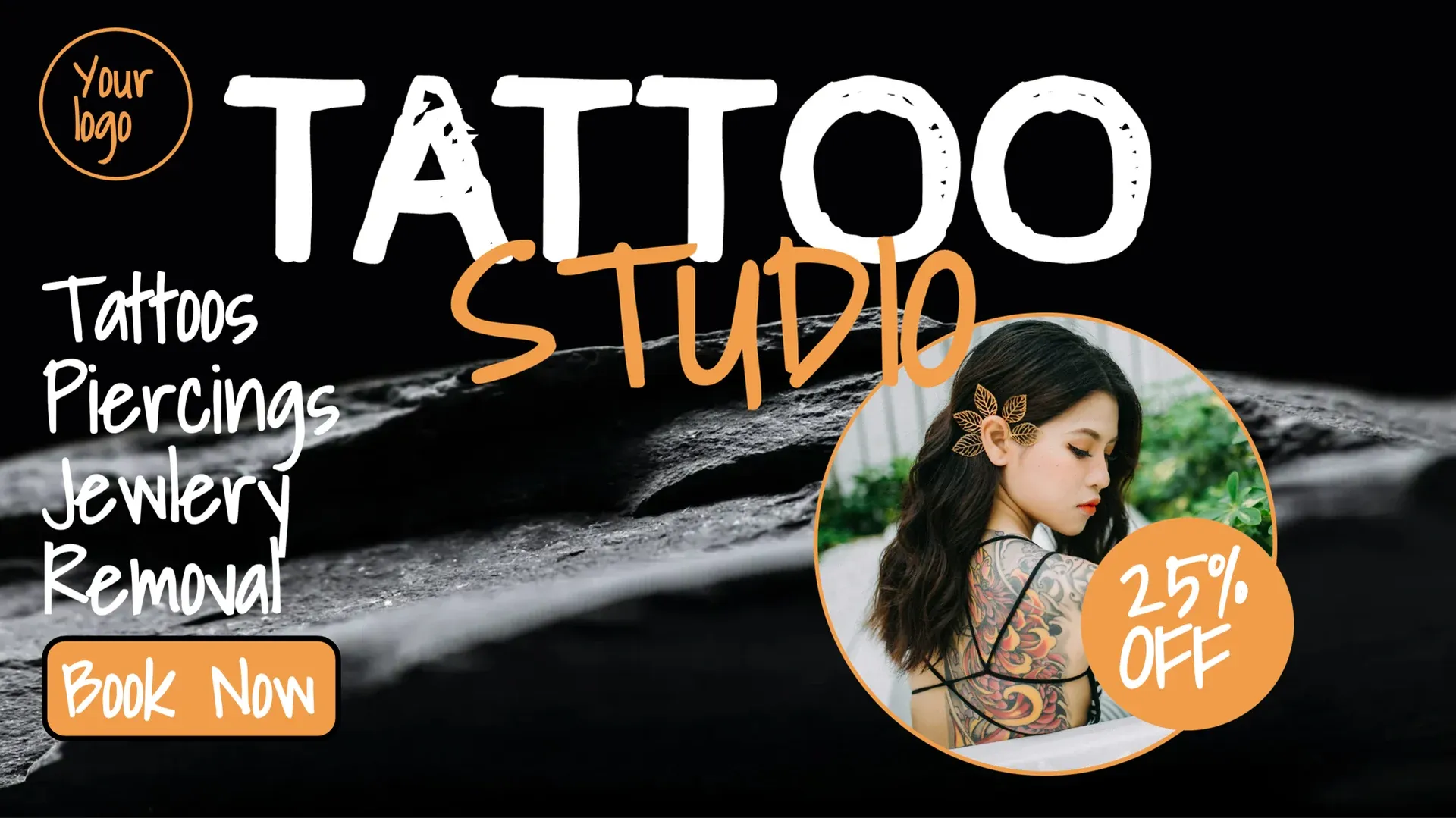 Studio di tatuaggi: modello di digital signage per Bellezza