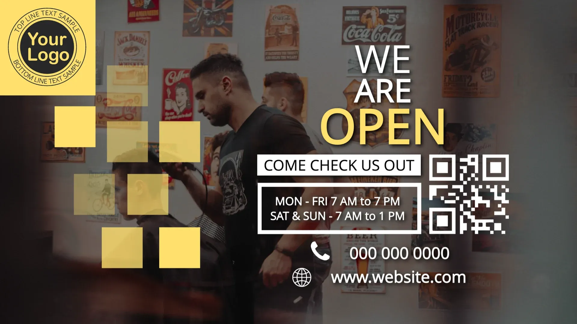 Il barbiere: modello di digital signage per Bellezza