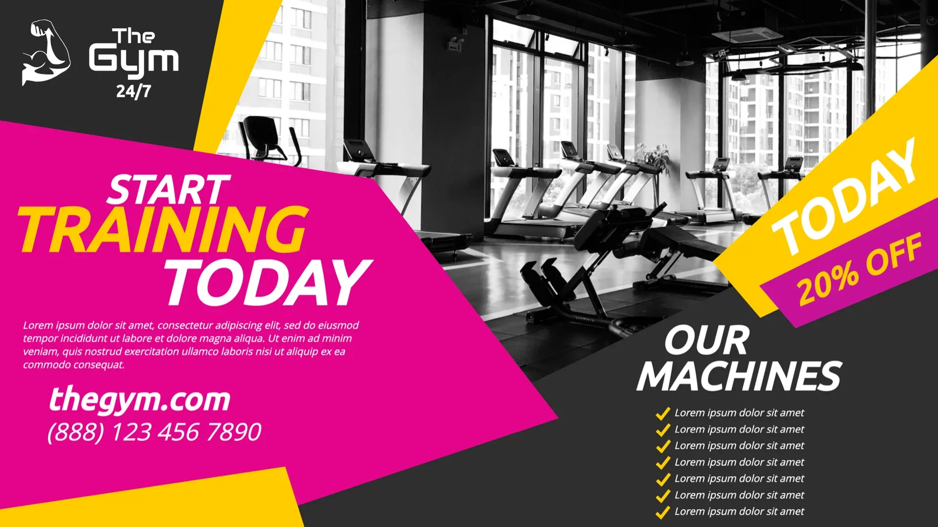 La palestra: modello di digital signage per Fitness