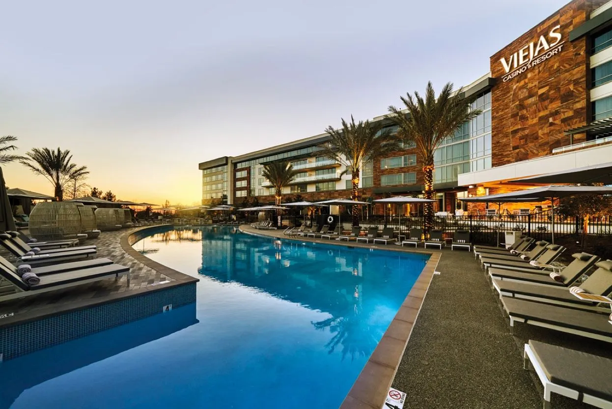 Area piscina dell’hotel del Viejas Casino & Resort